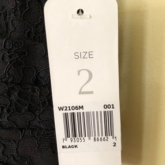 Donna Morgan Black Lace Dress Size 2 Maxi - Picture 4 of 5